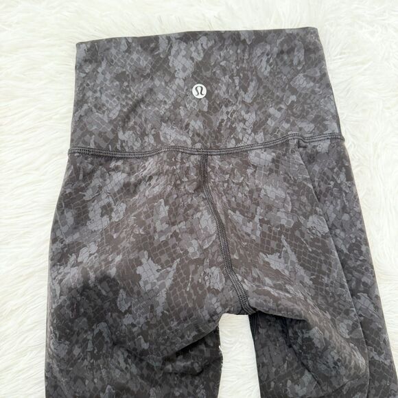 Lululemon Wunder Train High-Rise Tight 25" Hideaway Camo Deep Coal Multi Size 0 - Picture 4 of 9